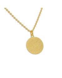 Anhänger in runder Form aus 14 Karat Gelbgold
