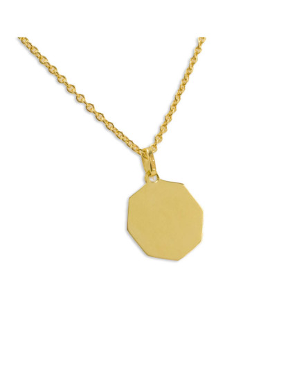 Anhänger „Polygon“ aus 14 Karat Gelbgold