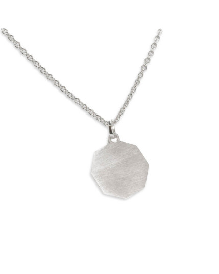 Anhänger „Polygon“ aus 14 Karat Weißgold