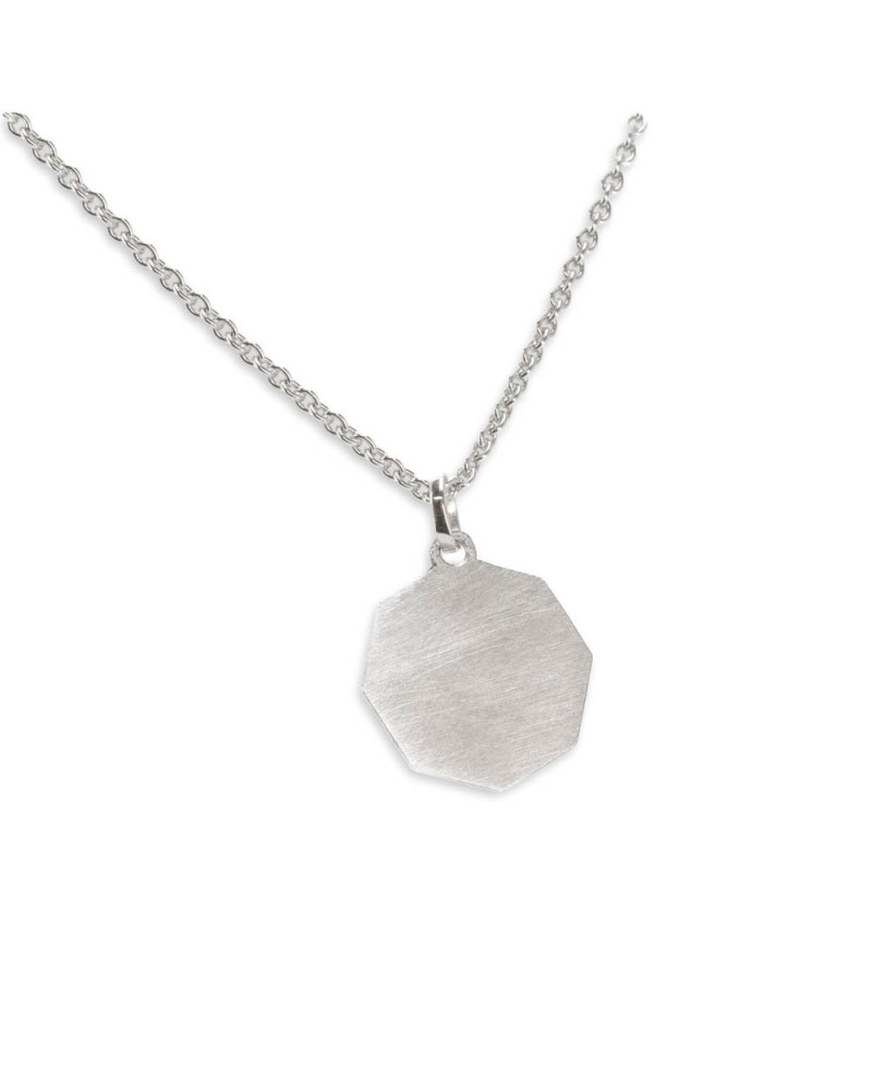 Anhänger „Polygon“ aus 14 Karat Weißgold
