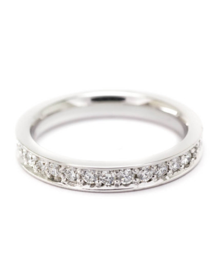 Memoryring mit Brillanten aus Platin 600
