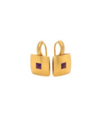 Ohrhänger mit Amethyst aus 18 Karat Gelbgold