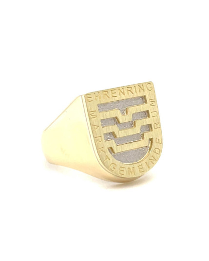 Ehrenring der Gemeinde Rum aus 14 Karat Gelbgold -Palladiumweißgold