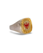 Ehrenringe des Tiroler Gemeindeverbands aus 14 Karat Gelbgold & 925 Silber