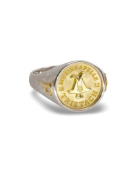 Ehrenring der Musikkapelle Tristach  aus 925 Silber und 18 Karat Gelbgold