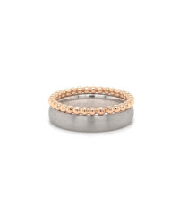 Vorsteckring  "Kugelring" 2mm breit aus 14 Karat Gold