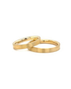 Trauringpaar Gelbgold 3mm breit aus 14 Karat  Gelbgold