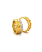 Trauringpaar „Tonne & Kubus“ aus 750 Gelbgold