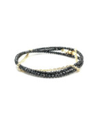 Flexibler Armschmuck mit Diamant 3mmØ und Magnetschließe aus 14 Karat Gelbgold