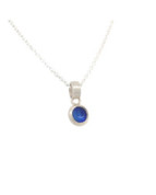 Anhänger mit blauem Email aus 925 Silber