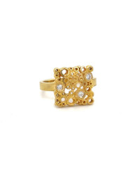 Ring mit Brillanten aus 18 Karat Gelbgold